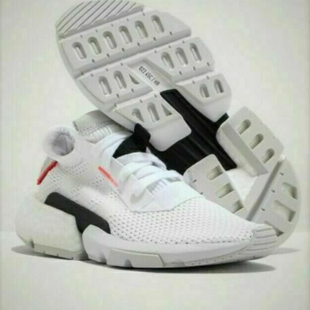 Adidas ORIGINALS POD-S3.1 Kids Boys Girls Sneakers Running Shoes 5.5 White Blac